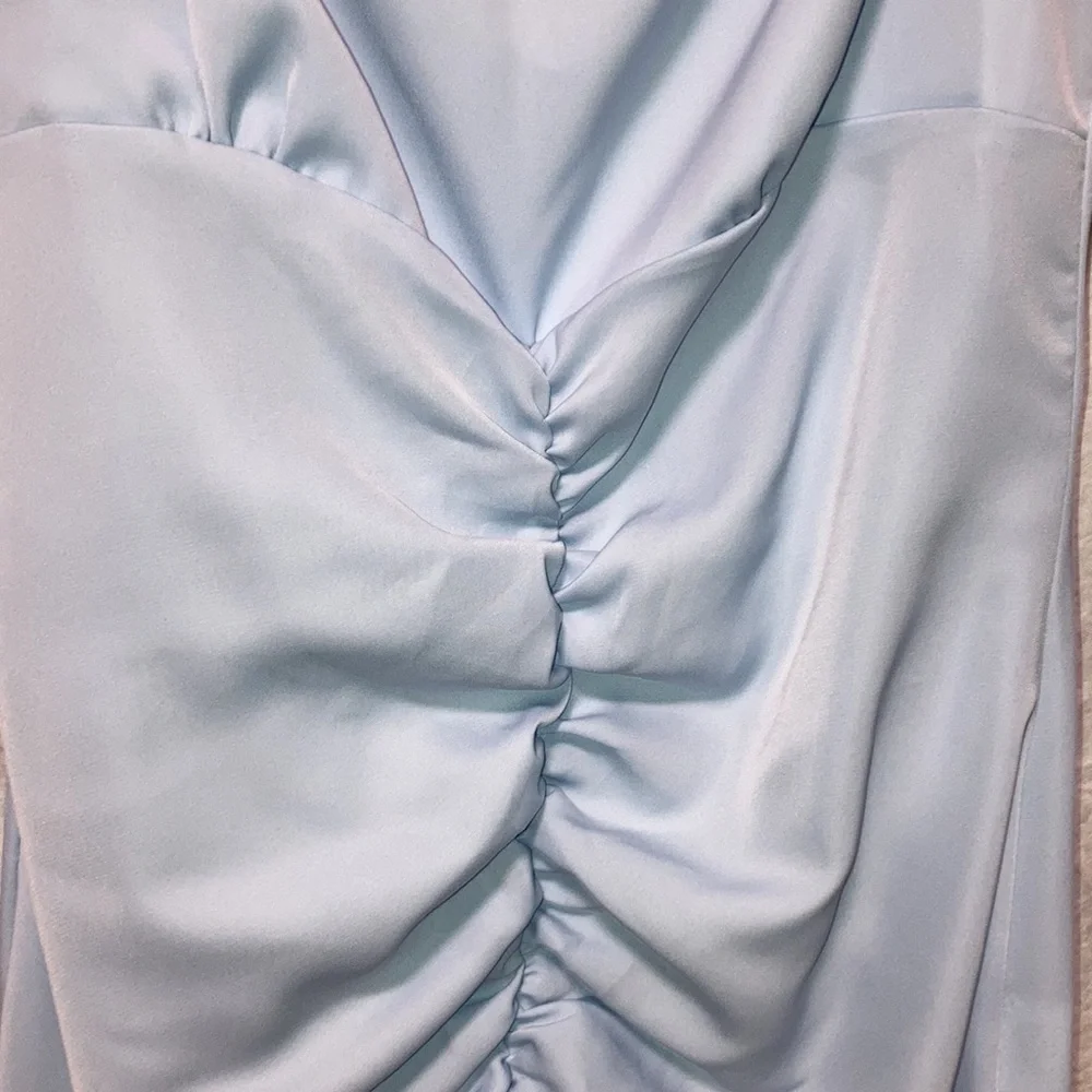 YesStyle Ruched Ruffle Dress Small - Picture 4 of 15